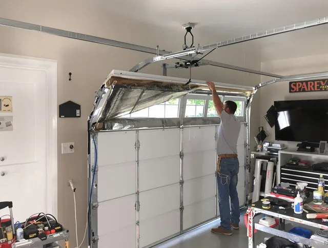 Garage door section replacement by Kannapolis Garage Door Repair in Kannapolis