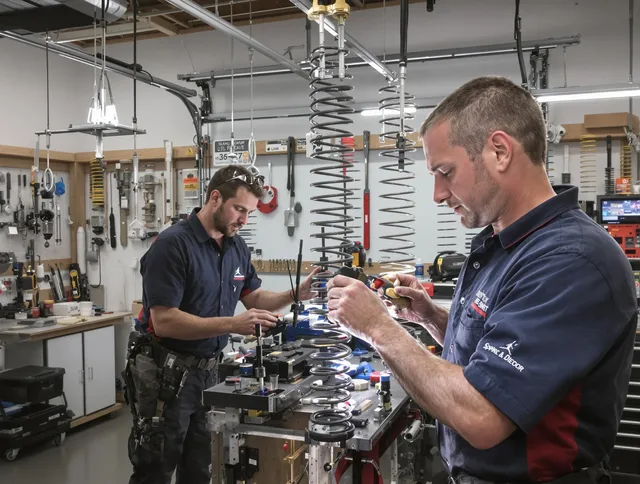 Garage door spring repair service by Kannapolis Garage Door Repair in Kannapolis
